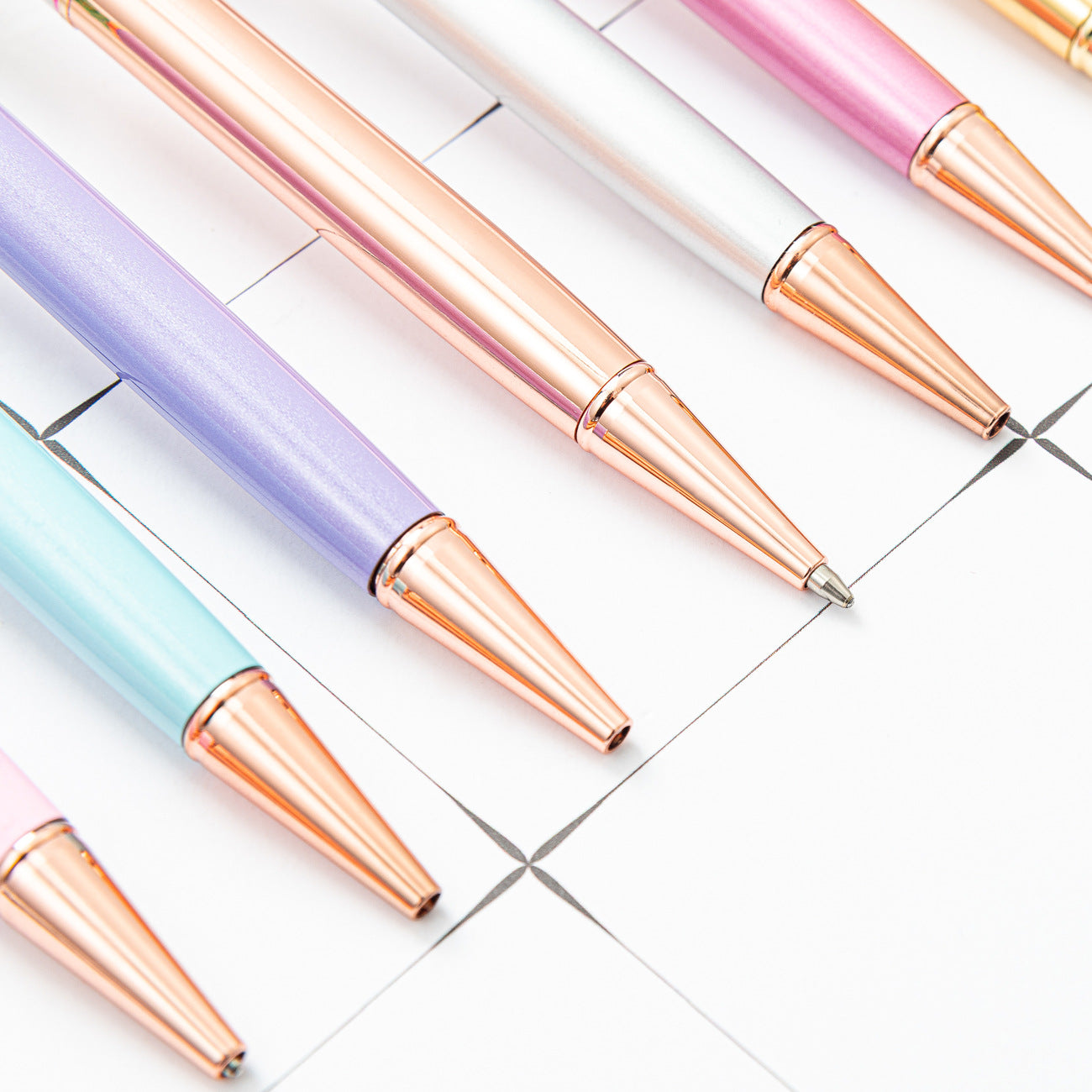 Wholesale Metal Crystal Preserved Flower Ballpoint Pen